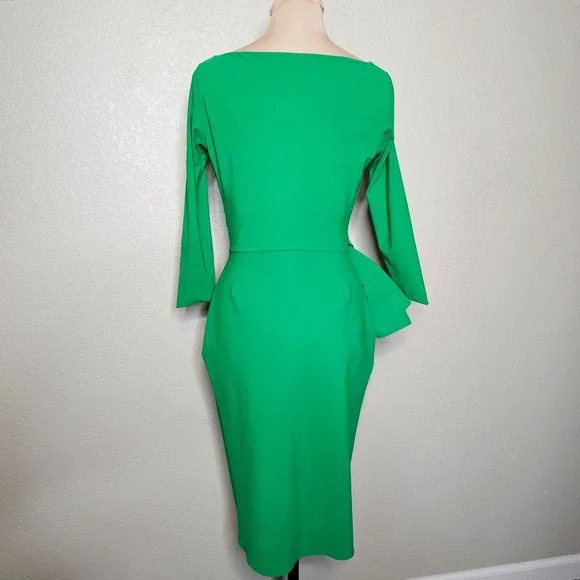 chiara green dress The Chiara Swing Dress in Emerald